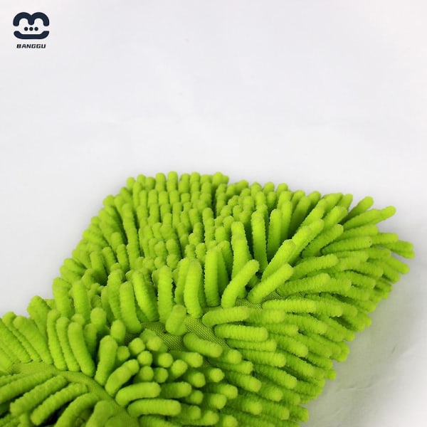 Limegrøn Premium Microfiber Wash Mitt til ridsefri rengøring