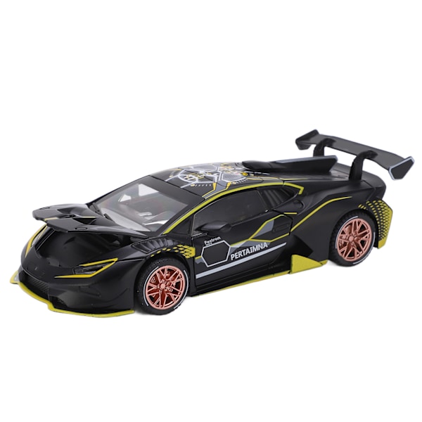 1/32 Legering Støbt Model Sportsvogn Simulering Lyd Lys Træk Tilbage Superbil til Børn Sort