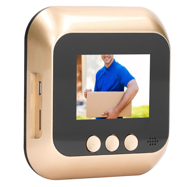 Digital Door Viewer 2,4 tommer kighulskamera IR nattesyn 135 grader vidvinkel videodørklokke intercom