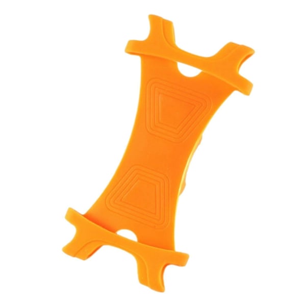 Cykeltelefonhållare Cykel Smartphone Fäste Halkfri Design Ultralätt Mjuk Elastisk Universal Orange Stor