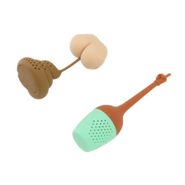 Funny Tea Infuser Fake Poop Food -luokan elastinen silikoni Helppokäyttöinen söpö teesihti juhlatoimistobaariin