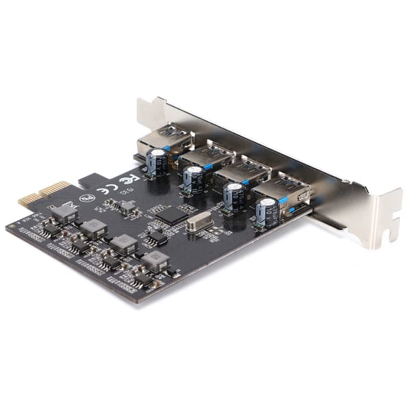 PCIE Express Adapter Superspeed 4 porte PCI-E til USB 3.0 grafikkortudvidelseskort til stationær pc