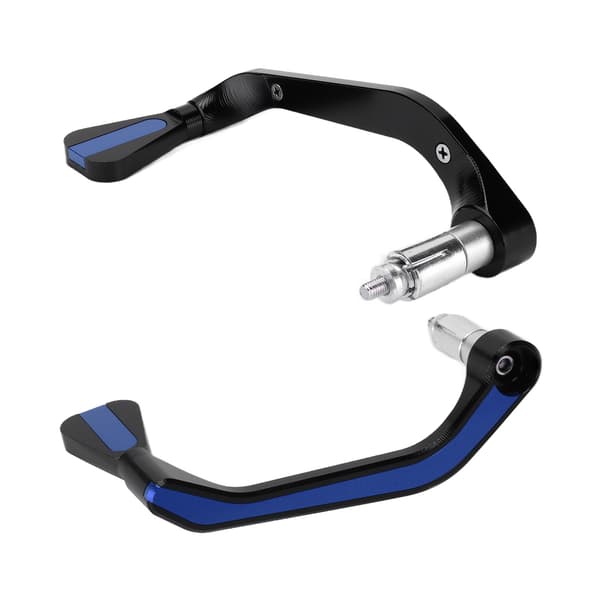 2PCS Motorcykel Styrskydd Aluminiumlegering Modifiering Underhåll Universal för 22mm/0.87in Blå