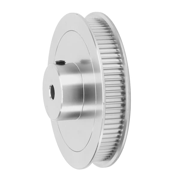 Synkronhjul 80T 5mm GT2 Tandremsskive Legeret Stål til 3D Printer CNC Drejebænk Sølv