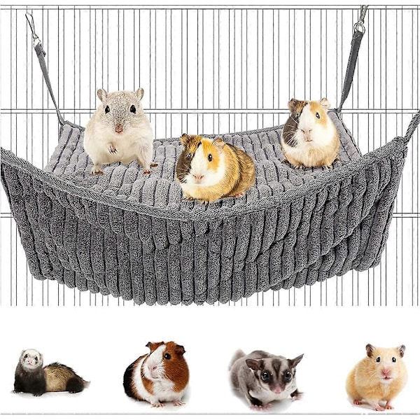 Liten Dyrehengeköye Ilder Seng Hengeköye og Tunnelbur for Rotte Hamster Ekorn Sukkerflyger Marsvin