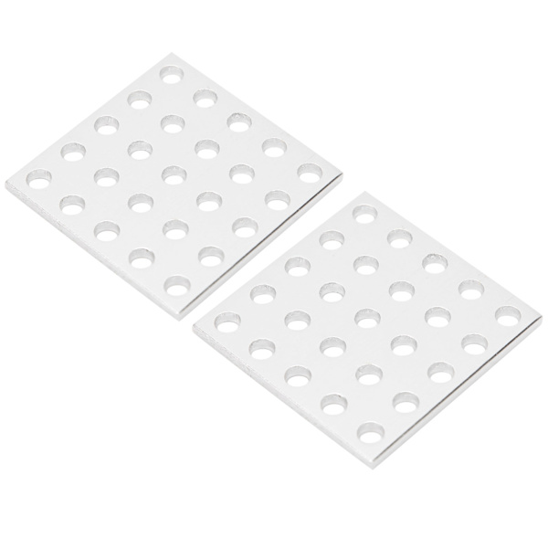 2 kpl alumiiniristikkopaneelilevy mesh teollisuusosat 3116-0040-0040 5 x 5 reikää