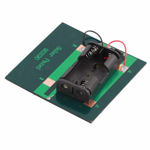 Solcellepanel ladercelle ladebrett 1W DC4V for 2xAA 1.2V batterier strømforsyning