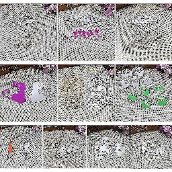 Katter Metall Skärande Dies Stencil Scrapbooking Diy Album Stämpel Papper Kort Prägling Dekor Hantverk