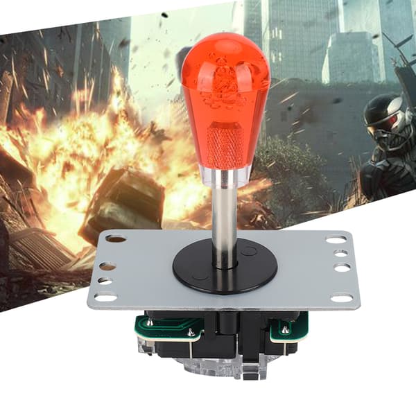 822B Enkelt DIY Arcade Joystick Tilbehørssæt til Arcade / Fighting Hjemmespil USB Sæt i Amerikansk Stil (Rød)