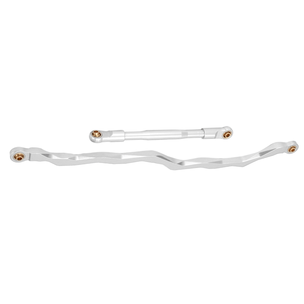 1/10 RC Styrstångs Länk Stång Aluminiumlegering Crawler Bil Dragstång för Axial RBX10Silver