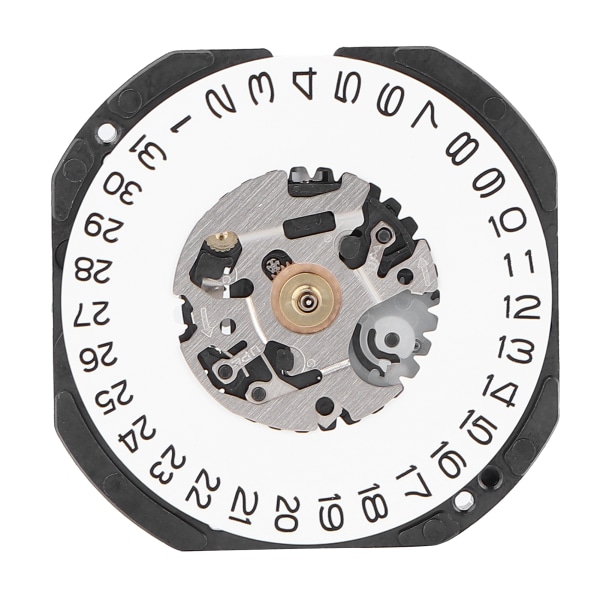 Kalender Hvit datovisning VX32 Quartz Watch Movement Replacement Watch Reservedeler Reparer Movement