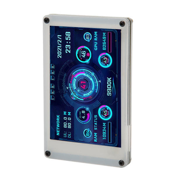 3,5 tuuman tietokoneen lämpötilanäyttö Dual USB PC Sensor Panel Display for AIDA64 PC CPU GPU RAM HDD Data Monitor RasPi Linuxille