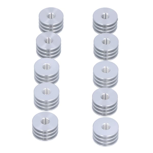 10 stk 3D-skriver Varmerør Mini Ekstruder Radiator Tilbehørssett i Aluminiumlegering