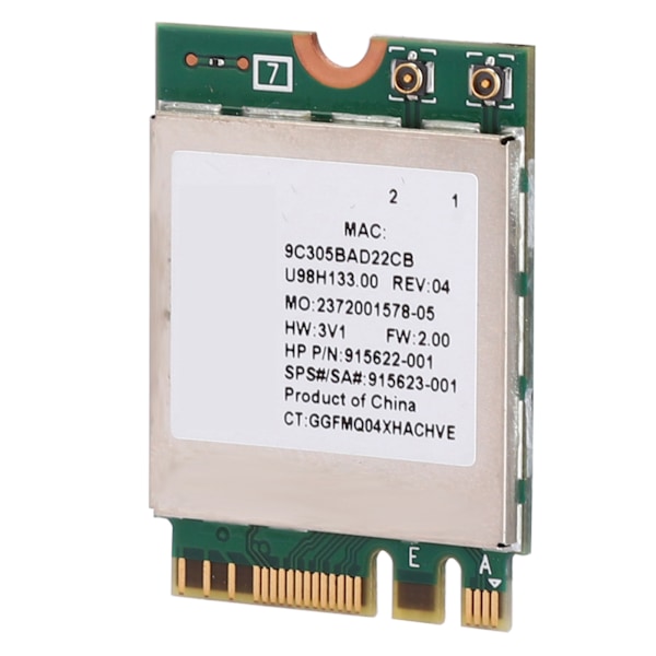 Netværkskort RTL8822BE Dual Band 2.4G/5G M.2 Interface Understøttelse af Bluetooth 4.2