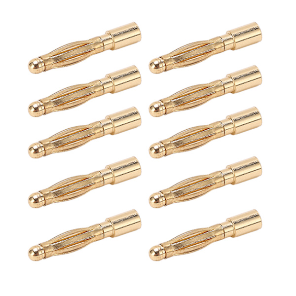 2,0 mm Bullet Banana Connectors Rent kobber Nikkelbelagt Bullet Banana Connectors for Line Plug In