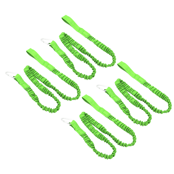 4 stk. kajakstang snor elastisk anti-tabt nylon kano padle snor sikkerhedsreb til surfing rafting grøn