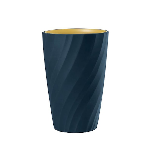 Set med 2 Okrossbara Badrumsmuggar, Tandborstmugg för Badrum (Ljusblå och Mörkblå)