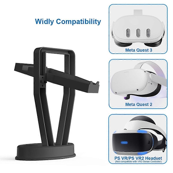 Konsollkontrollorganisator for Meta Quest3/for PS MOVE Grip Svart
