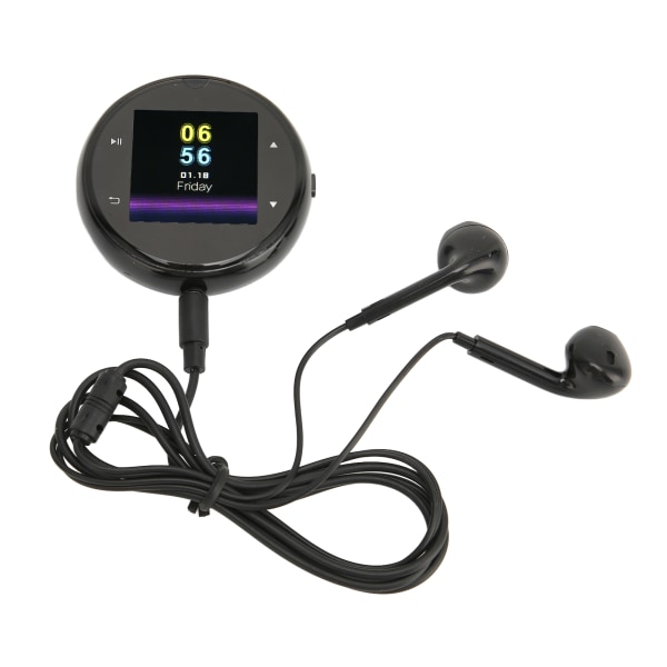 MP3-spelare Bluetooth 4.2 HiFi Förlustfri ljudkvalitet Pekknapp Bärbar musikspelare 1.54 I LCM-skärm 240x240 Svart