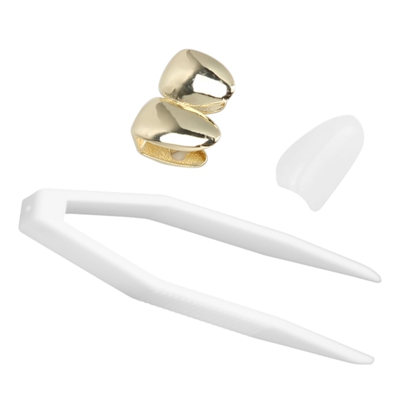 Plating tenner Brace Fasjonable metall tenner dekorasjonssmykker for Halloween PartyGold