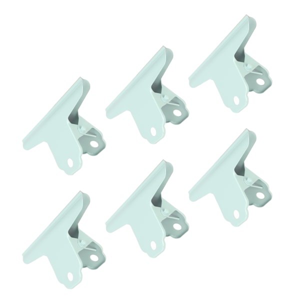 10 stk. Metal Binder Clips med stærk fjederklemkraft, rustforebyggende papirklemmer med lille hul til kontor, himmelblå