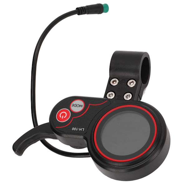 Elektrisk cykel LCD-display med 5P vandtæt stik 24V 36V 48V 60V kontrolpanel til 22,2mm elektrisk scooter
