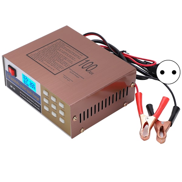 Batteriladdare 220W Intelligent 12V 24V Bil Motorcykel Strömförsörjning MF‑2C AC250VEU Kontakt