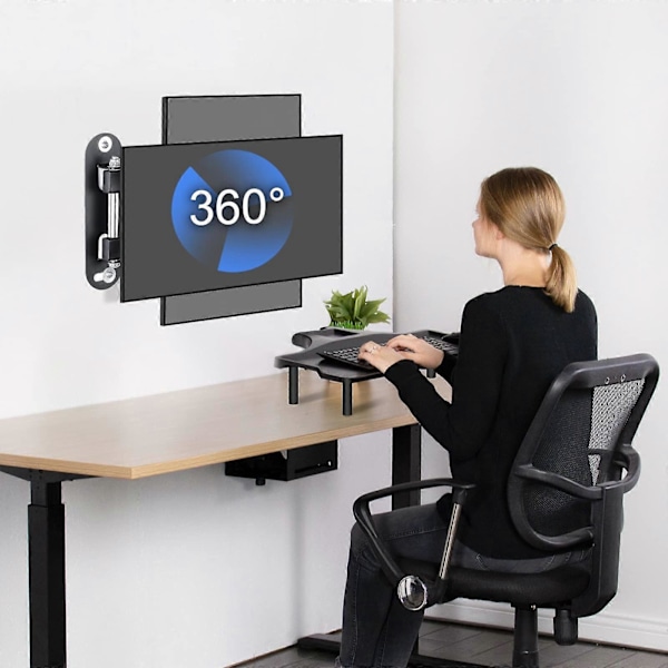 TV Väggfäste Vridbart Tilt Rotation Full Motion Justerbart Articulerande för 15-32 tum LED, LCD Monitor Väggfäste VESA 75,100 -GSLA ZD L