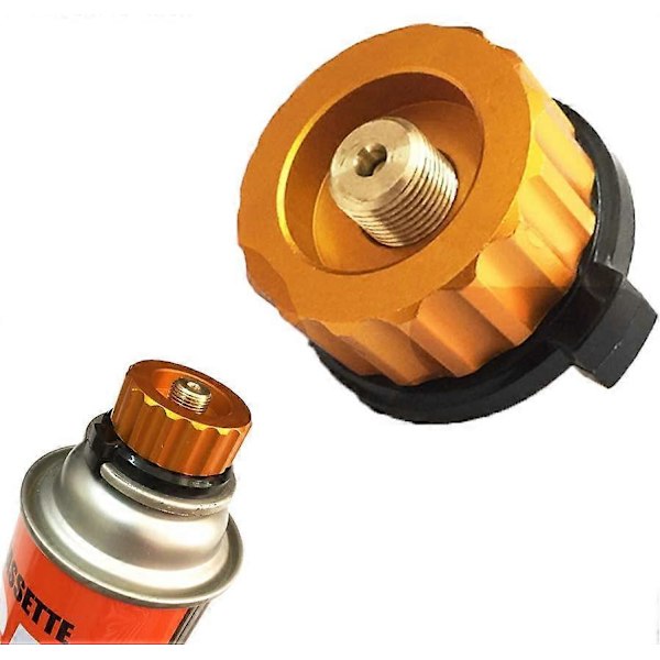 Camping Gasskomfyr Adapter Komfyrkobling Utendørs Camping Gass Automatisk Avstenging Sylinderpatron Delt Type Camping Konverter Komfyrkobling