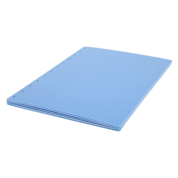 10 stk Discbound Notisbok Cover Tykk Frosted Tekstur Blå Sopp Hull Dagbok Cover for DIY Dagbok Scrapbook