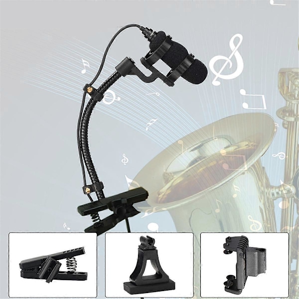 IM-22 Kablet Mikrofon til Saxofon, Violin, Mini Bærbar Sax Mikrofon, L4
