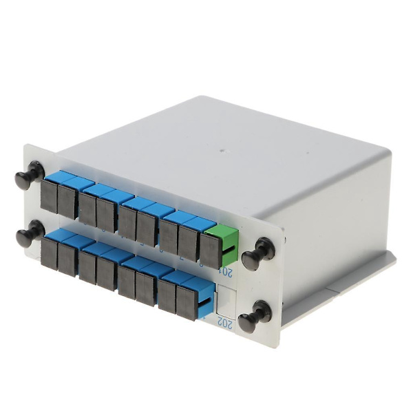 2 x 1 till 16 SC/UPC Insatt PLC Fiber Optisk Splitter FTTH Fiber Splitter-
