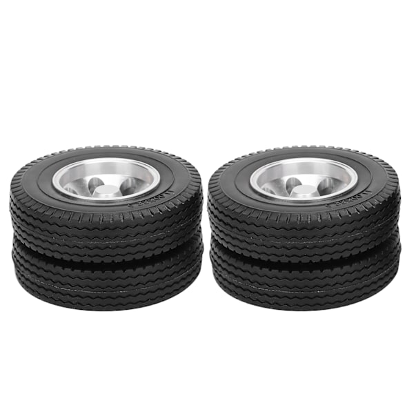 2 st RC-släpvagnsbakhjul Däck för Tamiya 1/14 Traktor Lastbil RC Klättrare Släpvagnsdelar