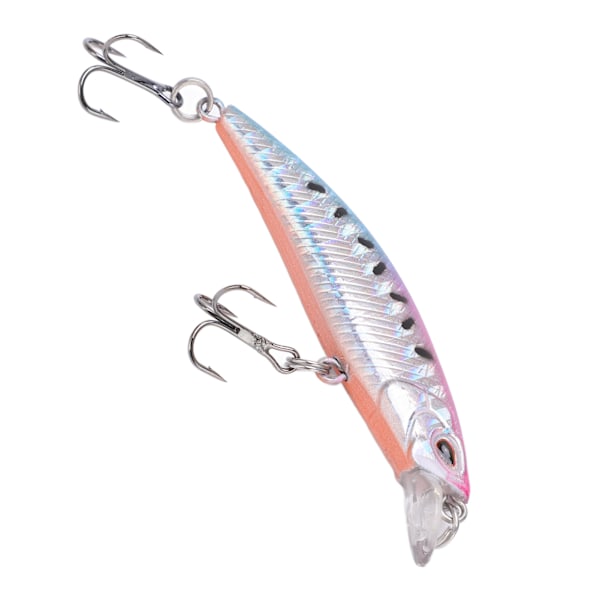 Fiskedrag 3D Levande Ögon 6,8 cm ABS Plast Hållbar Naturlig Robust Minnow Bete för Havsvatten Sötvatten Färg 9