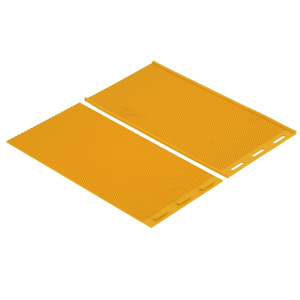 2 stk 5,4 mm bivokspresseform DIY gummikam fundamentplade Biavlertilbehør gul