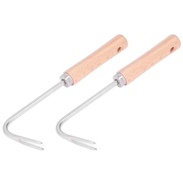 2 stk. hageugrasfjerner Lett Effektiv Arbeidsbesparende Ergonomisk Design Små Kompakte Graveredskaper