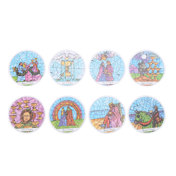 Rund Tarot Deck Spådom Spillkort Interaksjon Papir Tarot Kort Brettspill Engelsk Versjon