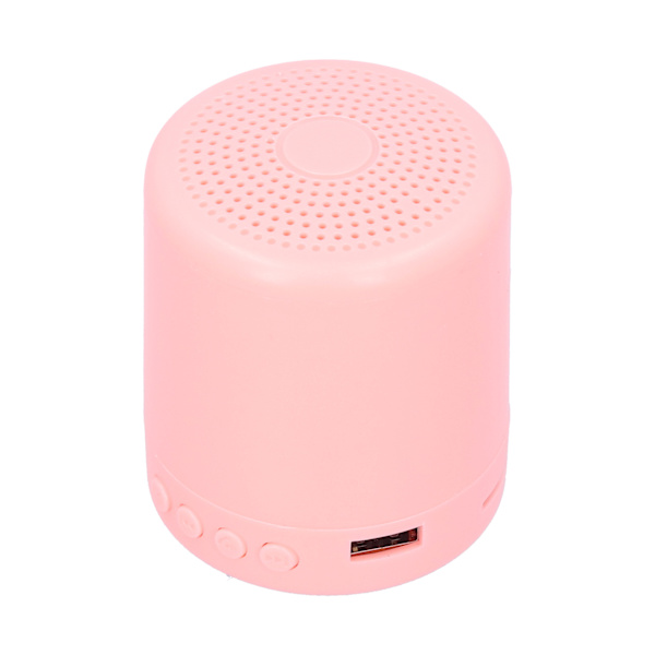 Trådlös Bluetooth-högtalare utomhus bärbar mini Hifi-högtalarlåda USB/minneskort/FMPink