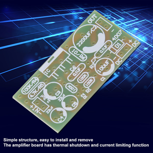 2 sæt forstærkerkortsæt Mono TDA2030A lydtilbehør 18W DIY elektroniske komponenter