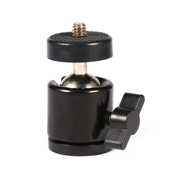 Ny 360° Mini Kuglehoved Beslag Montering Til 1/4\" Kamera Stativ & 3/8\" Flash Holder