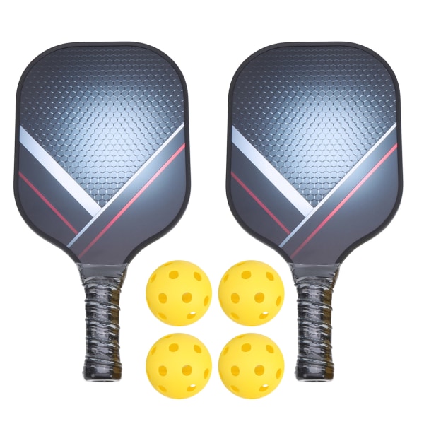 1 sett bærbart pickleball padlesett lettvektsracketballsett med racketdekselpose