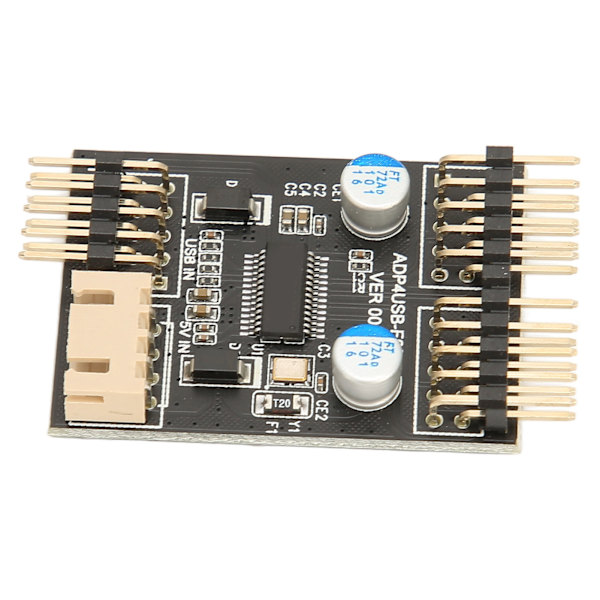 9PIN USB til Dual 9PIN Adapter Hurtig hastighed God stabilitet 1 til 2 overførselskort med SATA strømkabel til Win XP til Win 7 One To Two