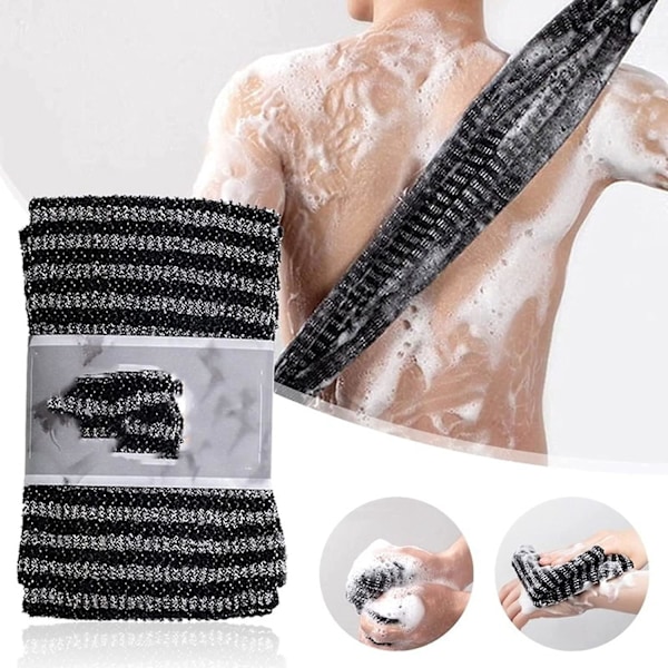 Eksfolierende Nylon Håndklebørste for Dusj - Kroppsskrubb og Badetilbehør
