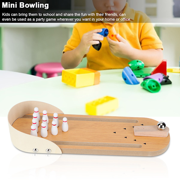 Mini Desktop Bowlingspel Familjefest Spel Decompression Underhållning Spel Leksak för Barn och Vuxna