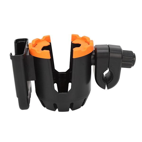 Klapvogns kopholder Multifunktion Stor kaliber Designet 360 grader Rotation Bærbar klapvogn Vandflaskeholder Sort Orange