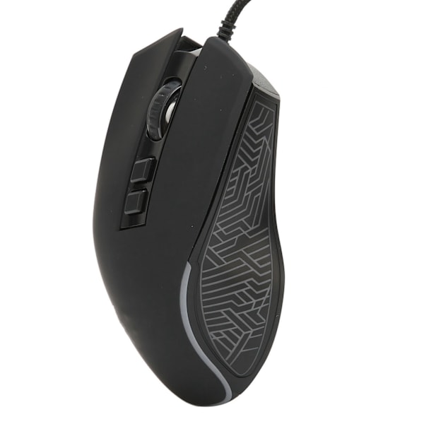 Gaming mus USB2.0 4 justerbar DPI RGB baggrundsbelyst ergonomisk design optisk sensor bærbar mus til spil kontor hjem sort