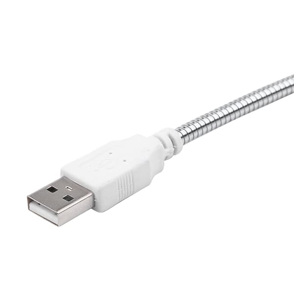 5V Fleksibel Svanehals Mini USB 28 LED Bærbar Leselampe Datamaskinlampe Med Bryter Blå