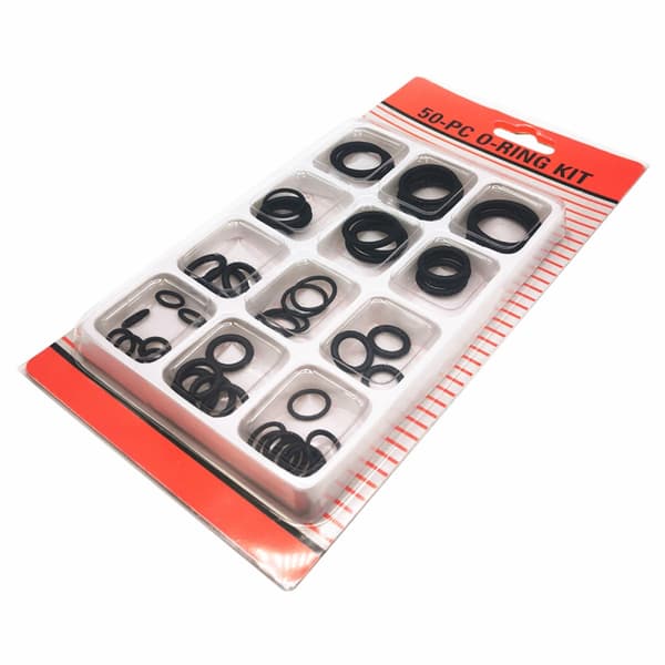 50 st/set Gummi O-ring bricka Vattentäthet sortiment O-ringar packningsbricka 12 storlekar packningar