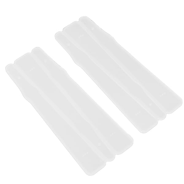 2 stk. silikoneform bærbar DIY krystal epoxy lige ventilator silikoneform gave dekoration