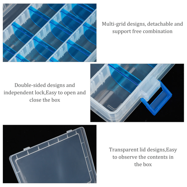 Fiskeutstyr Box Avtakbar agn lokkekroker Oppbevaringsboks Organizer Container